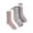 Grey/Purple, variant on MUK LUKS Women's Fluffy Dream Crew Socks, 6-Pack, One Size