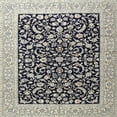 thumbnail image 1 of Ahgly Company Machine Washable Indoor Square Traditional Light Black Area Rugs, 7' Square, 1 of 7