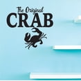thumbnail image 1 of Custom Decals The Original Crab Wall Art Size: 12 Inches x 12 Inches Color: Black, 1 of 1
