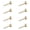 12mm brass color, variant on Tibvox Multipurpose Decorative Screw Set for Mirror Mounting And Furniture Repair Corrosions Resisent Brass Materials Included