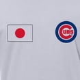 thumbnail image 4 of Men's New Era White Chicago Cubs Japanese Flag T-Shirt, 4 of 4