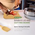 thumbnail image 2 of JS Gourmet 2 Pcs Glass Food Storage Containers with Bamboo Cutting Board airtight Lid (35oz and 51oz), 2 of 8