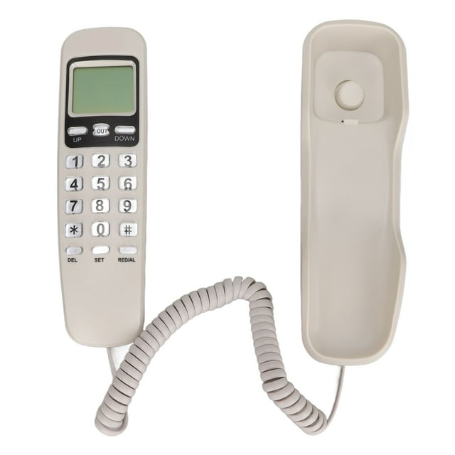 Wired Landline, Corded Phone Redialing Selectable Ringtone LCD Screen For Home Red,White,Black