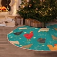 thumbnail image 5 of Sikiie Cute Hens And Rooster Christmas Tree Skirt, Christmas Tree Decorations, Christmas Decor, Tree Mat Decoration(30-48IN)-30", 5 of 6