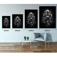 thumbnail image 5 of HFDF Tiger Wall Art Modern Black and White Animals Posters Wall Decor Wild Animal Tiger Pictures Canvas Prints Art Living Room Bedroom Kitchen Home Office Decor Ready to Hang- 20x24inch Framed, 5 of 6
