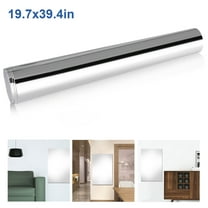 Self-Adhesive Mirror Sheets, TSV PET Flexible Mirror Reflective Wall Stickers Non-Glass DIY for Home Decor, 19.7x39.4''