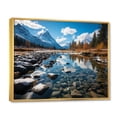 thumbnail image 2 of Designart "The Rockies Majestic Presence in Canada I" Landscapes Floater Framed Canvas Print, 2 of 7