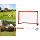 thumbnail image 5 of Portería de fútbol Red de fútbol portátil para juegos de patio trasero y porterías de entrenamiento para niños y jóvenes Práctica de fútbol con bolsa Bomba de bola naranja M w, 5 of 8