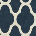 thumbnail image 3 of HomePop Large Upholstered Rectangular Storage Ottoman Bench with Hinged Lid, Navy Geometric, 3 of 20
