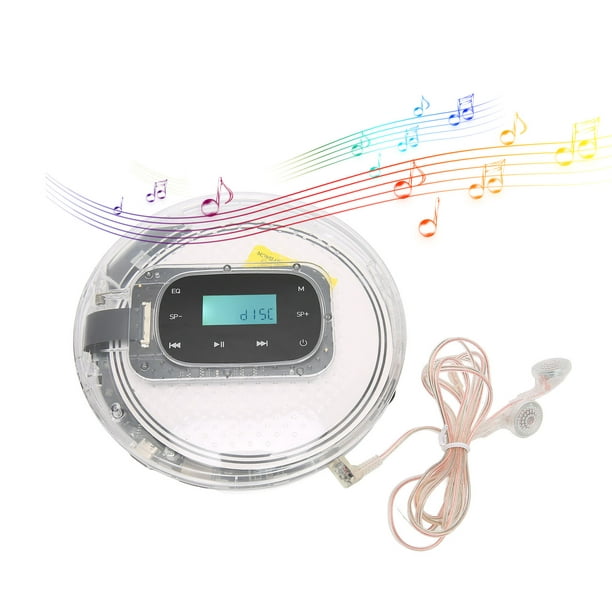 Lecteur CD, Lecteur CD de Voiture Rechargeable USB 5 Effets Sonores Écran  LCD Réglage du Volume 3,5 Mm Interface Multifonction pour Voyage 