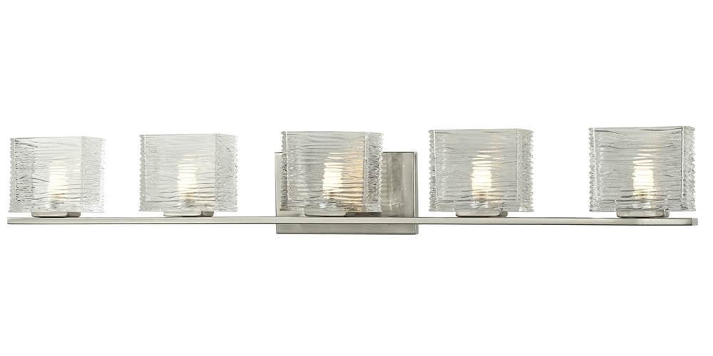 5 Light Bathroom Vanity Light Brushed Nickel – Rispa