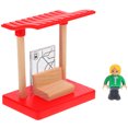thumbnail image 2 of 1 Set Wooden Railway Station Platform Model for Children to Develop Fine Motor Skills and Creativity, 2 of 9