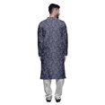 thumbnail image 3 of Atasi Party Wear Kurta Pajama For Men Mandarin Collar Ethnic Printed Kurta Set, 3 of 5