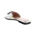 thumbnail image 4 of Ventutto Silver Crystal Embellished Leather Slide-9 for womens, 4 of 6
