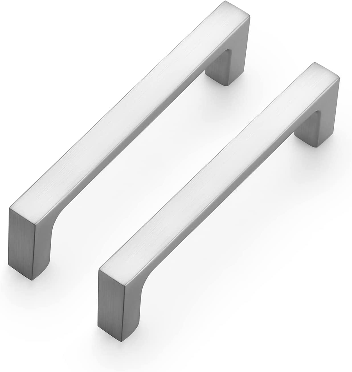Zoizocp 15 Pack Solid 33/4 Inch Kitchen Square Handles Brushed