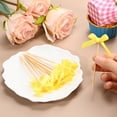 thumbnail image 7 of Uxcell 30-Pack Bow Cupcake Toppers, Ribbon Bow Cake Toppers Bowknot Cupcake Picks Birthday Cake Decor for Bridal Shower [Yellow], 7 of 7