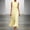Yellow, variant on Morttic Women's Solid Color Sleeveless Pleated Maxi Dress – Waist-Cinching Flowy Chiffon Evening & Wedding Guest Gown Light Blue,S