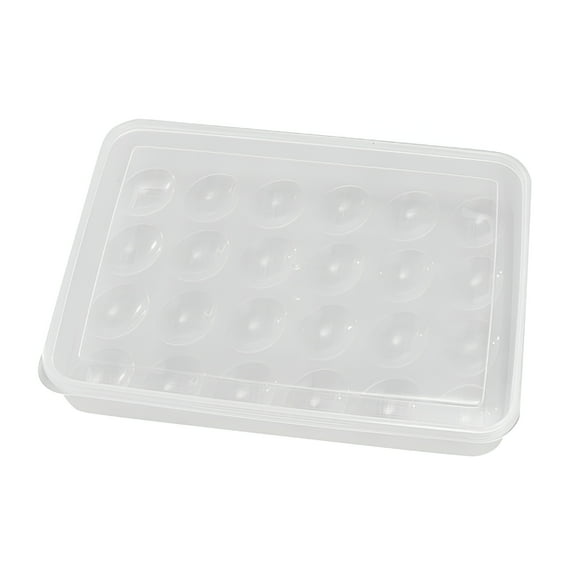 ACDANC Deviled Egg Containers with Lid,Stackable Plastic Egg Holder for 24 Eggs,Clear Egg Storage Holder for Fridge,Keep Fresh,Easter,Thanksgiving Party Kitchen Supplies