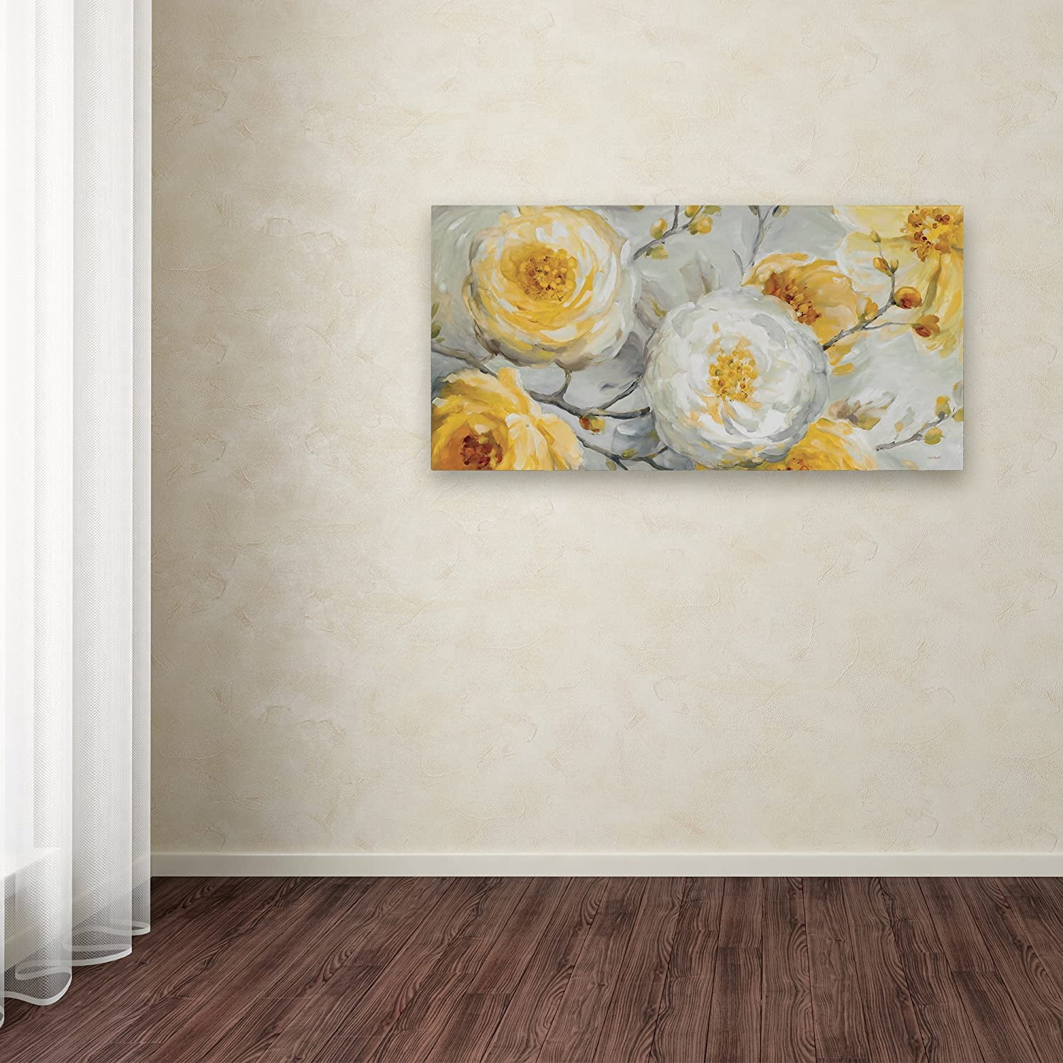 Trademark Fine Art 24x47 Floral Canvas Wall Art 'Sunshine' by Lisa Audit