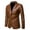 Khaki, variant on ZVNAΖH Mens Leather Blazer Jacket, Men's Casual Notched Collar 2 Button Slim Moto Faux Leather Blazer Suit Jacket