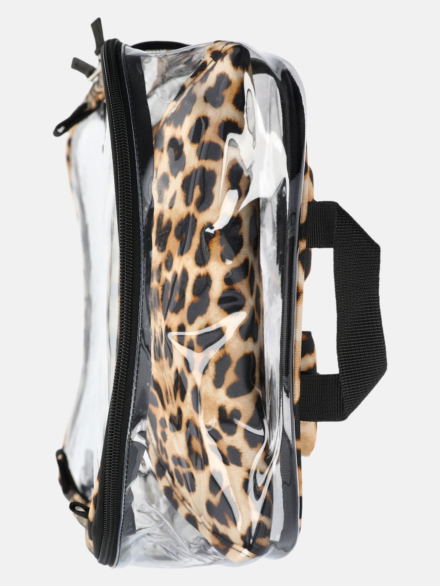 Wonder Nation Kids' Clear Cheetah Print 17" Backpack, Lunch Tote, Laptop Sleeve and Pouch Set, 4-Piece