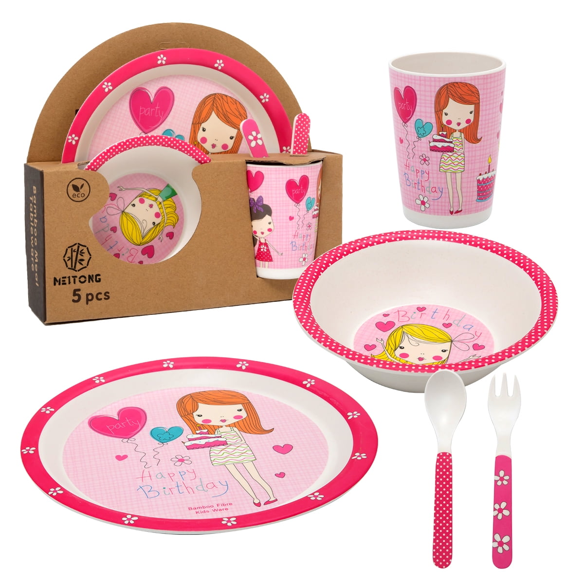 Flamefield 5 piece Harry and Friends Child's Kids Camping Melamine Dinner Set 