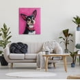 thumbnail image 2 of Stupell Industries Bold Pink Chihuahua Portrait Painting Gallery Wrapped Canvas Print Wall Art, Design by Lucia Stewart, 2 of 7