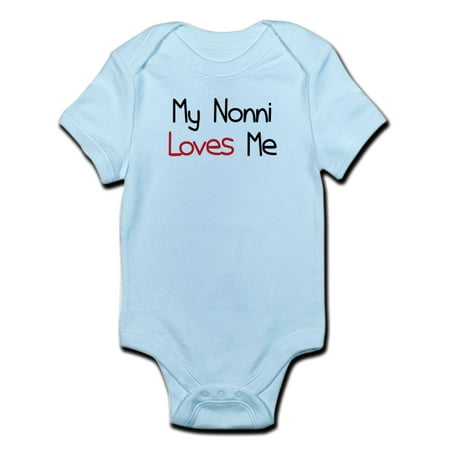 

CafePress - My Nonni Loves Me Infant Bodysuit - Baby Light Bodysuit
