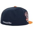 thumbnail image 2 of Men's Mitchell & Ness Navy/Orange Houston Astros Bases Loaded Fitted Hat, 2 of 5