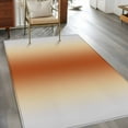 thumbnail image 4 of Burnt Orange Grey Ombre 2.7x5 Area Rugs, Modern Abstract Art Gradient Non-Skid Rubber Backing Large Rectangle Rugs - Living Room Bedroom Home Office, Indoor Floor Mat Carpets Washable Rug, 4 of 9