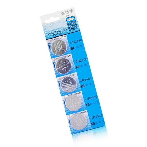 Pack Of 5/10 CR2450 Button Batteries CR2450 3V Lithium Batteries For Watches And Remote Controls With Long Lifespan
