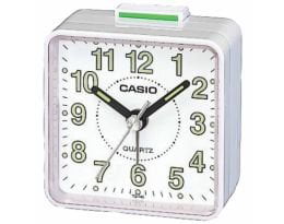 Casio TQ140 Travel Quartz Analogue Bedside Desk Beep Wake Up Alarm Clock Black 