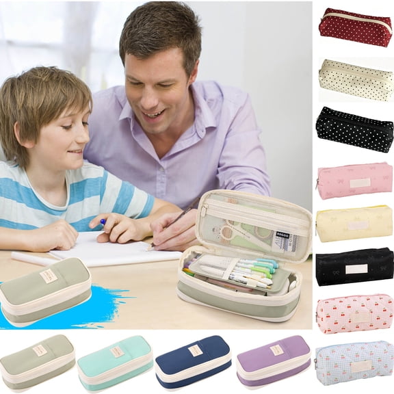 TACILIP Large-capacity Pencil Case Macaron Color Matching Can Be Transformed Into An Upgraded Pencil Case Stationery Box Office Supplies, Mom Gifts