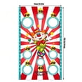 thumbnail image 3 of Amazing Show Carnival Bean Bag Toss Game, Circus Clown Theme Party Supplies with 3 Bean Bags & Hanging Banner, Outdoor Backyard Lawn Games for Family Gatherings and Events, 3 of 6