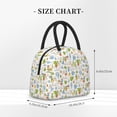 thumbnail image 2 of Vsdgher Cactus Plants Print Insulated Lunch Bag Simple Bento Cooler Bag Lunch Tote Bag , Suitable for picnics, school, work, 2 of 6