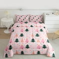 thumbnail image 2 of Feelyou Cartoon Xmas Tree Bedding Comforter Set for Teen, Winter Snowflake Twin Comforter Sets, Merry Christmas Theme Reversible Bedding Set, Super Cozy Room Decor, 2pcs, 2 of 8