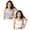 Grey 1PCS & White 1PCS, variant on XEGLSBU 2 Pack Girls Training Bras Soft Longline Seamless Camisole Tank for Tweens to Teenager Undergarments Size10-14 Years