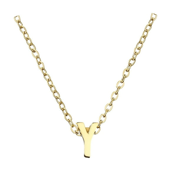 TechWave Gold Initial Necklaces For Women Gold Necklaces For Women A Z 26 Alphabet Initial Necklaces For Teen Girls Jewelry Chain Necklace for Girls Custom Letter Necklace Necklaces Preppy Necklace