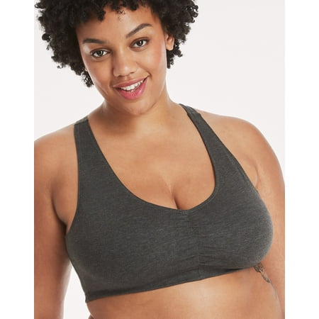 Hanes Constant Comfort Women s Bralette Pack X-Temp ComfortFlex Fit 2-Pack Light Buff/Gravel Grey 2XL