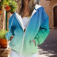 thumbnail image 2 of Bovemsi Sweatshirt for Women Zip Activewear Jacket Coat Printed Fall Outwear With Pockets Zip Up Hoodie, 2 of 7