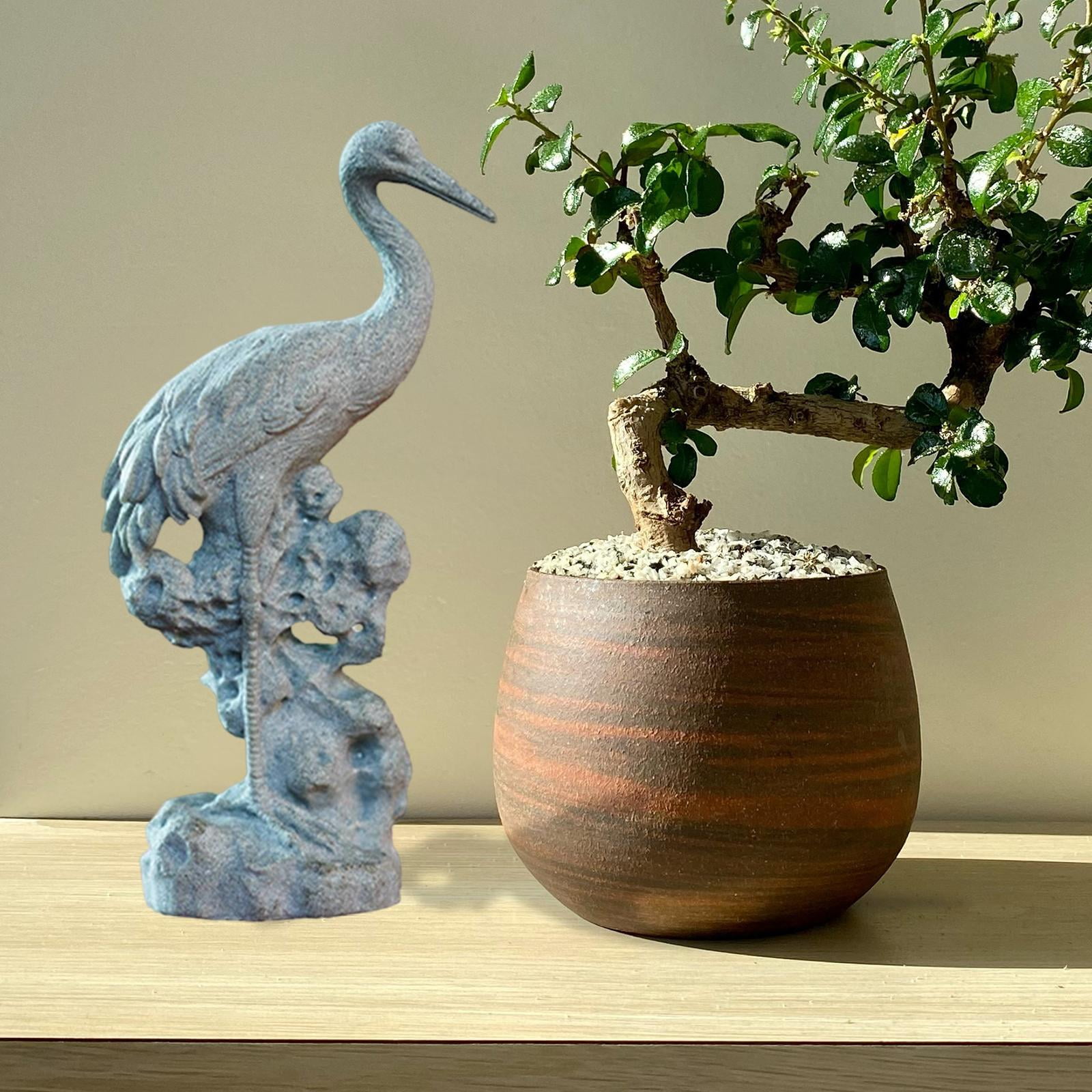 Multipurpose Statues Decoration Crane Chic Gift Collectibles Sculpture Figurines for Balcony