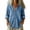 Blue, variant on Luvrsol Womens Button Up Denim Shirts Long‑Sleeve Jean Blouse Casual Loose Top Coat Jacket S-2XL