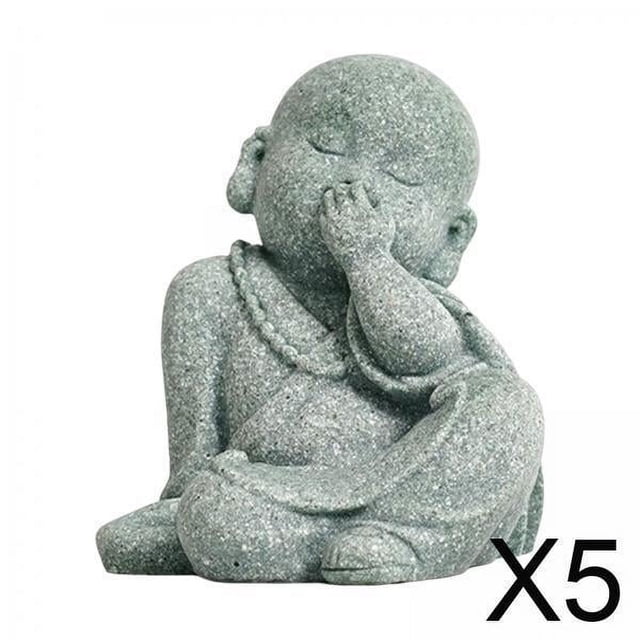 Estatua de Buda monje,Estatua de Buda,estatuilla de monje pequeño,arte decorativo,Esculturas en miniatura para el hogar,jardín,Estatuilla ornamental,artesanías,accesorios de