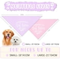 thumbnail image 3 of Promoted to Big Sister Dog Bandana 2 Pack Pet Dog Scarf Baby Announcement Props Pregnancy Announcement Dog Bandana Gender Reveal Dog Outfit Gift for Dog Lover Owner (Pink,Purple) Small, 3 of 5