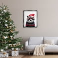 thumbnail image 3 of Stupell Industries Raccoon in Holiday Sweater Holiday Painting Black Floater Framed Canvas Art Print Wall Art, 25 x 31, 3 of 10