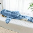 thumbnail image 7 of RAINBEAN Shark Blanket Hoodie Onesie for Adults and Kids, Cozy Flannel Shark Sleeping Bag, 7 of 7
