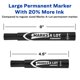 Avery Marks A Lot Permanent Markers, Large Desk-Style Size, Chisel Tip ...