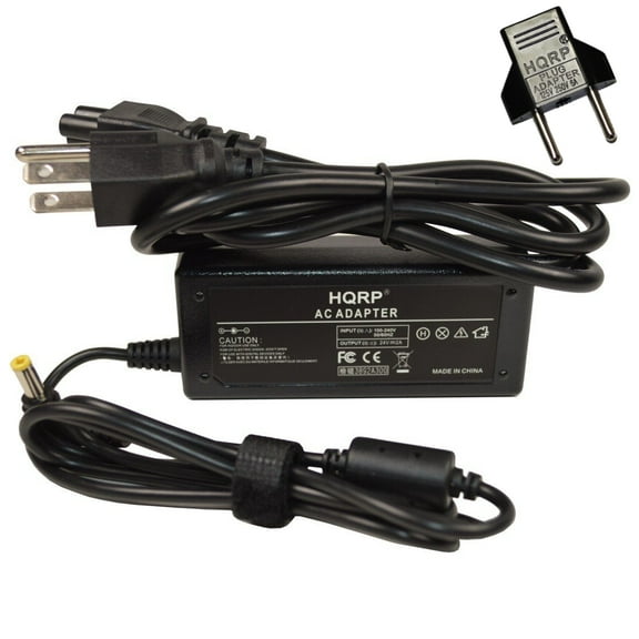 HQRP Charger for NEATO XV-11 XV-12 XV-14 XV-15 XV-21 XV-25 945-0005 205-0001 945-0006 945-0024 945-0007 XV Signature Pro All-Floor Robotic Vacuum AC Adapter Power Supply Cord   Euro Plug Adapter