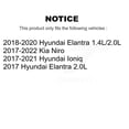 thumbnail image 2 of Positive Plus Front Semi-Metallic Disc Brake Pads PPF-D1912 for Car Hyundai Elantra Ioniq Kia Niro, 2 of 8