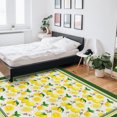 thumbnail image 6 of Area Rugs 5x8 Ft Summer Yellow Lemon with Green Leaves Non-Slip Washable Rug Indoor Rug Floor Mats Non Shedding Carpet for Living Room Bedroom Dining Room Home Decor, 6 of 8